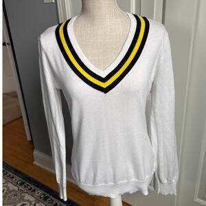 LAUREN RALPH LAUREN Active Vintage Cricket/Varsity Sweater  Size M
